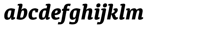 Diaria Pro ExtraBold Italic Font LOWERCASE