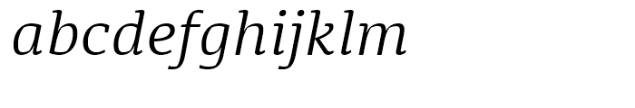 Diaria Pro Light Italic Font LOWERCASE