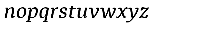 Diaria Pro Medium Italic Font LOWERCASE