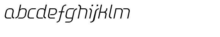 Dieppe Light Oblique Font LOWERCASE