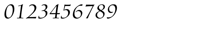 Diotima Classic Italic Font OTHER CHARS