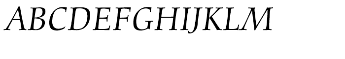 Diotima Classic Italic Font UPPERCASE