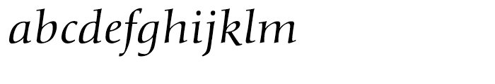 Diotima Classic Italic Font LOWERCASE