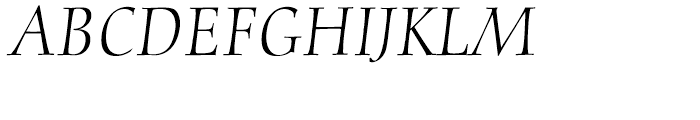 Diotima Italic Font UPPERCASE