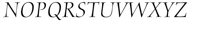 Diotima Italic Font UPPERCASE