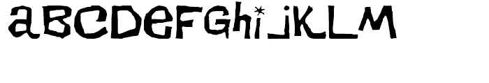 Dirt Devil Regular Font LOWERCASE