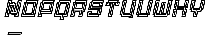 Displacement Density Italic Font LOWERCASE