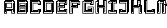 Displacement Density Font LOWERCASE