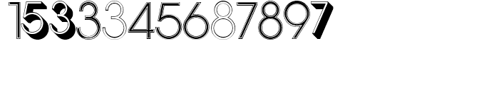Display Digits Eight Font LOWERCASE