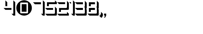 Display Digits One Font OTHER CHARS