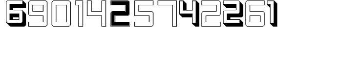 Display Digits One Font LOWERCASE