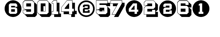 Display Digits Two Font UPPERCASE