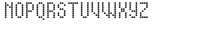 Display Dots Four Sans Font LOWERCASE