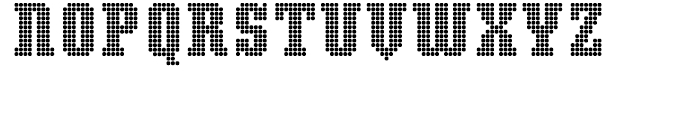 Display Dots Three Serif Font LOWERCASE