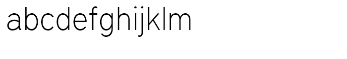 District Pro Thin Font LOWERCASE