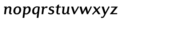 Diverda Sans Medium Italic Font LOWERCASE