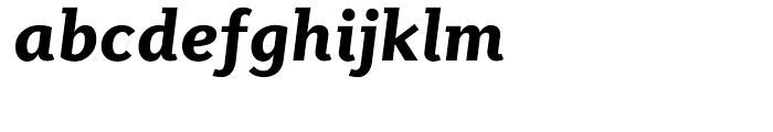 Diverda Serif Black Italic Font LOWERCASE