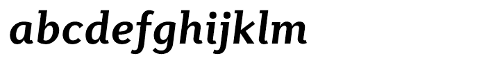 Diverda Serif Bold Italic Font LOWERCASE