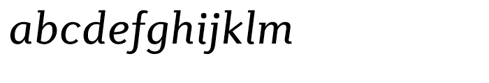 Diverda Serif Italic Font LOWERCASE