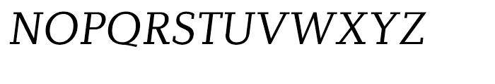 Diverda Serif Light Italic Font UPPERCASE