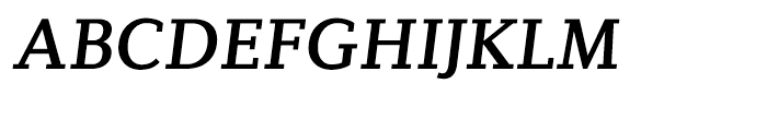 Diverda Serif Medium Italic Font UPPERCASE
