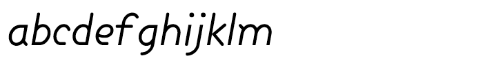 Dixon Book Italic Font LOWERCASE
