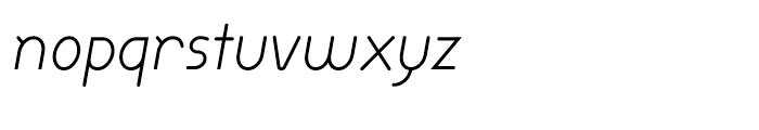 Dixon Light Italic Font LOWERCASE