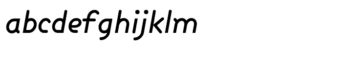 Dixon Medium Italic Font LOWERCASE