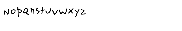 Dizzy Alternate Font LOWERCASE