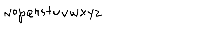 Dizzy Regular Font LOWERCASE
