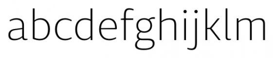 Diaria Sans Pro Extra Light Font LOWERCASE