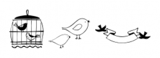 Dickybird Doodles Regular Font LOWERCASE