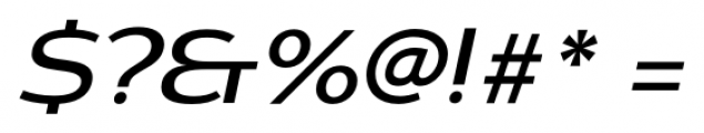 Dienstag Medium Oblique Font OTHER CHARS