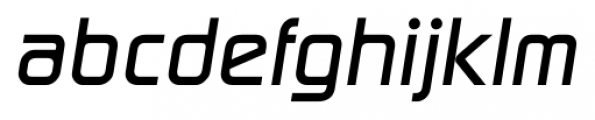 Digital Serial Bold Italic Font LOWERCASE