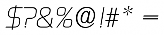 Digital Serial Italic Font OTHER CHARS