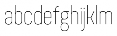 Dinesqo 4F UltraLight Font LOWERCASE