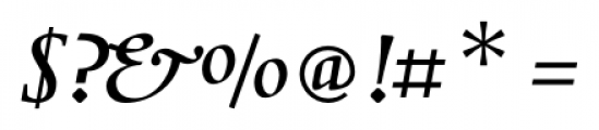 Diorite Regular Cursive Font OTHER CHARS