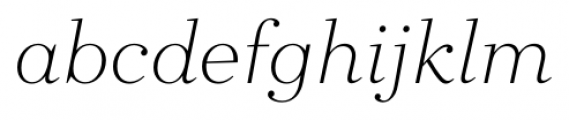 Directors Cut Pro Light Italic Font LOWERCASE