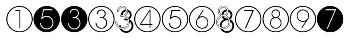 Display Digits Eight Font UPPERCASE