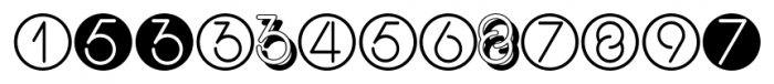 Display Digits Three Font UPPERCASE