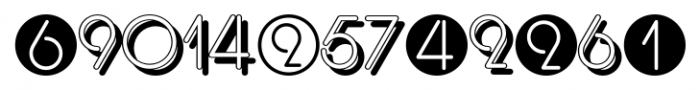 Display Digits Three Font UPPERCASE