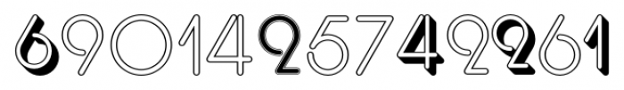 Display Digits Three Font LOWERCASE