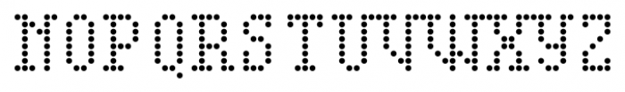 Display Dots Four Serif Font LOWERCASE