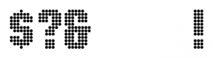 Display Dots Three Sans Font OTHER CHARS