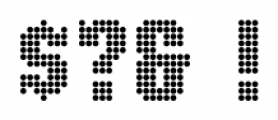 Display Dots Three Serif Font OTHER CHARS