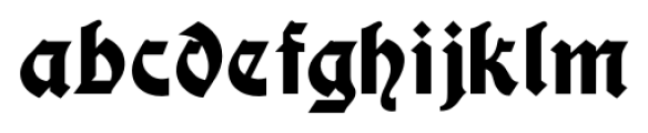 Display Gothic Regular Font LOWERCASE