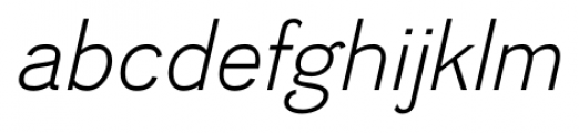 Divulge Light Italic Font LOWERCASE