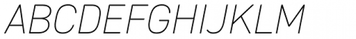 DIN 2014 ExtraLight Italic Font UPPERCASE