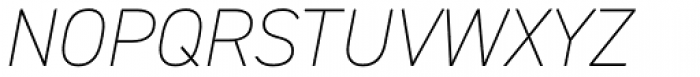 DIN 2014 ExtraLight Italic Font UPPERCASE