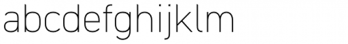DIN 2014 ExtraLight Font LOWERCASE